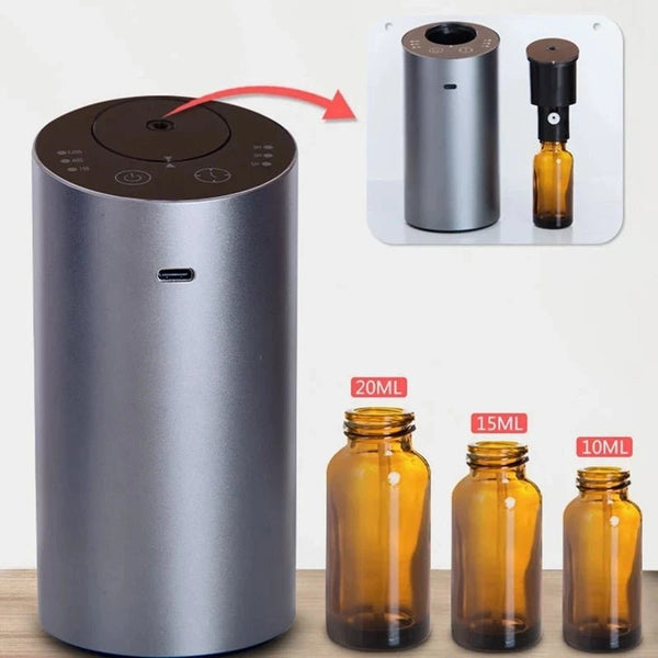 Waterless Car Scent Diffuser Nebulizer, Essential Oil Fragrance - Buy Online at QuietAura
